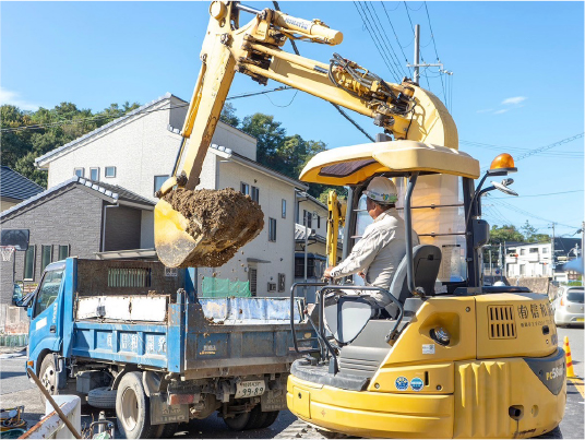 上下水道管布設替工事